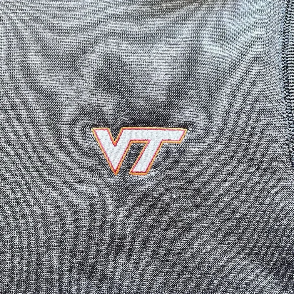 Under Armour Virginia Tech Hokies 1/4 Zip Cold‎ Gear Vest Gray Mens XL
